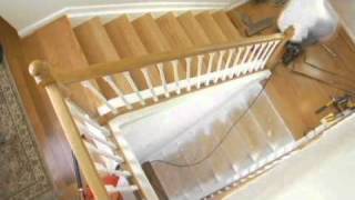 How to install wood on stairs  StareCasing Installation Training [upl. by Atinrev]