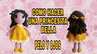 COMO HACER UNA PRINCESITA BELLA PELO Y OJOS [upl. by Sanfred500]