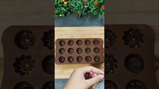 Homemade chocolate recipe l mini chocolates trending viralvideorecipechocolate chocolaterecipe [upl. by Betsey]