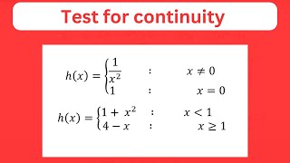 Test for continuity problems [upl. by Kelvin]