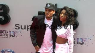 Chris Brown Sevyn Streeter at BET 2013 Awards  Arrivals [upl. by Lleuqram]