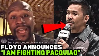 BREAKING Floyd Mayweather ANNOUNCES Rematch With Manny Pacquiao In Japan FULL VIDEO [upl. by Aissela232]