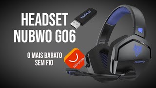 Unboxing Headset Gamer Nubwo G06 Sem Fio Wireless [upl. by Bellamy]