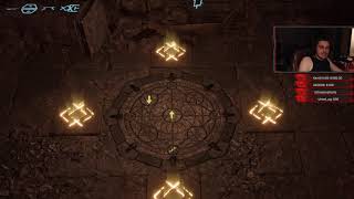 Dungeon Tower puzzle solution  Circle with pressure plates puzzle  Solasta Crown of the magister [upl. by Skillern373]