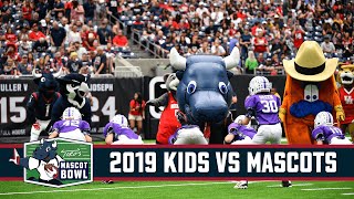 2019 Kids vs Mascots Football  Trick plays TD celebrations Pure chaos [upl. by Amikahs286]