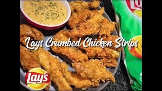 Lays Crumbed Chicken Strips Recipe  South African Recipes  Step By Step Recipes  EatMee Recipes [upl. by Eidnas319]