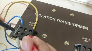 output of isolation transformer  By pradeep kumar [upl. by Eidnam]