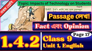 Class 9 English 142 Page 17  Opinion Matters  Class Nine Unit 1 Lesson 142 [upl. by Friede]