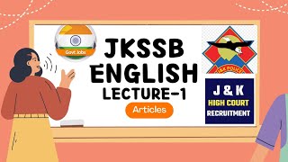 English01  Articles  Introduction  JKSSB Constable  JampK High Court jkssb english articles [upl. by Morrison548]