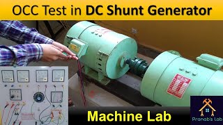 OCC Test in DC shunt Generator  Residual Voltage Build up [upl. by Alburg]