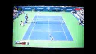 Rafa Nadal  Impossible Shot at US Open 2013 [upl. by Adnoraj]