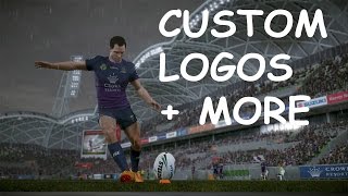 RUGBY LEAGUE LIVE 4 CUSTOM LOGOS AND MORE [upl. by Felicle]