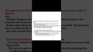 Class 12th History chapter 4 ThinkersBeliefs and Buildings Important questions 2024shorts [upl. by Schaeffer]