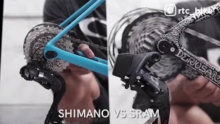 ULTEGRA DI2 12 SPEED VS SRAM FORCE ETAP AXS [upl. by Emilia]