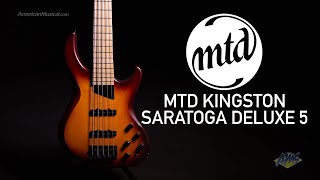 MTD Kingston Saratoga Deluxe 5String Bass Guitar  Vintage JBass to Modern Tones [upl. by Stenger229]