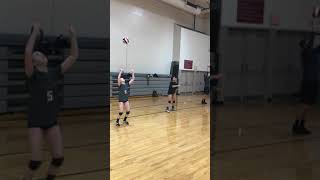 Volleyball Setting Drills Seven Person Setting Drill [upl. by Iel116]