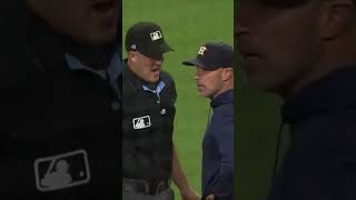 Jose Altuve Ejected took off sock amp cleat shows umpire fouled ball off foot  Astros Padres shorts [upl. by Irtimid]