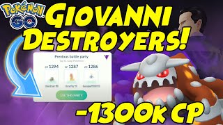 How to Beat Giovanni Shadow HEATRAN With a Team Below 1300cp in Pokemon GO [upl. by Borer]