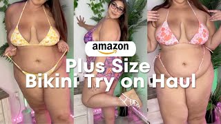 Plus Size Amazon Bikini Try On Haul [upl. by Mosira]