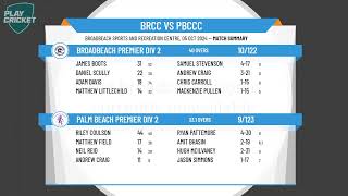 Broadbeach Premier Div 2 v Palm Beach Premier Div 2 [upl. by Eceirtal687]