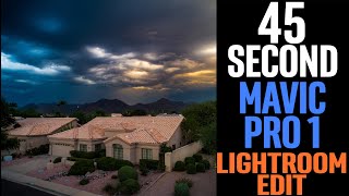 45 Second Drone Photo Color Grade Timelapse  Mavic Pro 1 in Lightroom [upl. by Aicilyt410]