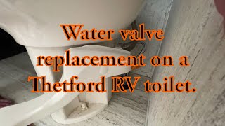 Replacing the water valve on a Thetford RV toilet see warning in the description [upl. by Zhang433]