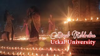 Diwali Celebration by Utkal University Students  Vani Vihar  Bhubaneswar [upl. by Tereb]