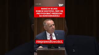 quotZabraliście się za moją rodzinęquot Banasiowi puściły nerwy [upl. by Dnesnwot575]