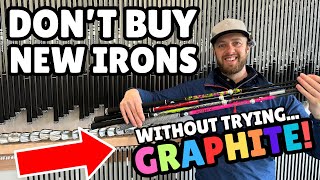 We will all be using GRAPHITE iron shafts soon golfshafts customfitting [upl. by Pattie220]