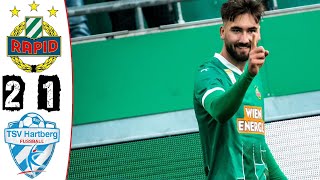 SK Rapid Wien  TSV Hartberg 21 Highlights  ÖBundesliga  20242025 [upl. by Nilyram]