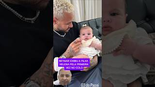 Neymar segura a filha helena pela primeira vez [upl. by Gorga]