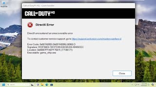 How to Fix COD Warzone DirectX Unrecoverable Error on PC Guide [upl. by Timothy]