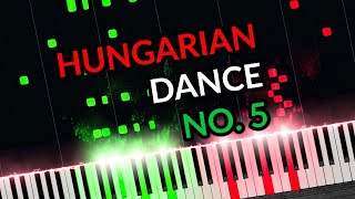 Brahms  Hungarian Dance No 5 Piano Tutorial [upl. by Arihsat828]