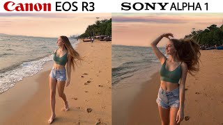 Canon EOS R3 vs Sony Alpha 1 Camera Test [upl. by Orimlede]