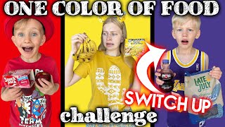 Eating Only ONE Color of Food for 24 Hours WITH A SWAP TWIST [upl. by Eidnahs]