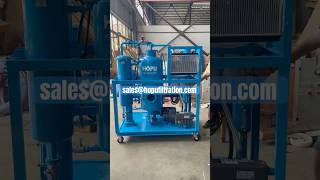 New Sale Vacuum Hydraulic Oil Purifier Lube Oil Water Separator [upl. by Ilenay815]