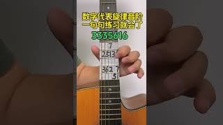 吉他这样好听又简单 0基础吉他教学 吉他 成人学吉他 guitar solo music [upl. by Adran]