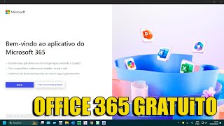 COMO USAR PACOTE OFFICE 365 GRATUITAMENTE [upl. by Ahsayn698]