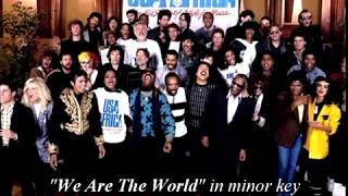 quotWe Are The Worldquot by USA for Africa in minor key [upl. by Akelahs]