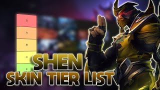 TIER LIST DAS SKINS DO SHEN NINJA QUE NÃO É NINJA [upl. by Dressler]