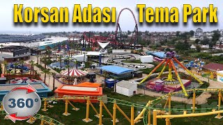 KORSAN ADASI THEME PARK 360 DEGREE TOUR 5K [upl. by Parthen]