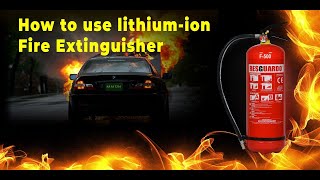 How to Use the F 500 Lithium Ion Fire Extinguisher  Resguardo Industries [upl. by Loresz]