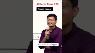 UPSC Topper Pawan Kumar upscmotivation upscexam lbsnaa upsc ias ips motivation upscaspirants [upl. by Hauger157]