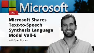 Microsoft Shares Text to Speech Synthesis Language Model VallE [upl. by Poyssick]