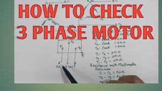 How to check 3 phase motor 3 phase motor ko kaise check kare [upl. by Ailuig]