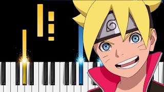 Boruto  ボルト  Naruto Next Generations  Baton Road OP 1  Piano Tutorial [upl. by Ardnas104]