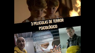 3 PELÍCULAS DE TERROR PSICOLÓGICO [upl. by Ahsinot650]