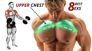 8 BEST UPPER CHEST WORKOUT AT GYM [upl. by Shimberg]