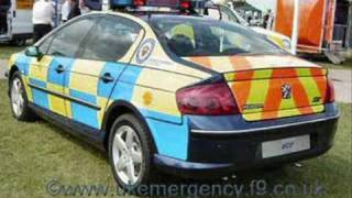 Animated Police Peugeot 407 custom flash pattern [upl. by Annig]