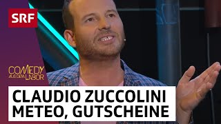 Claudio Zuccolini Meteo Gutscheine Spielerreden  Comedy aus dem Labor  SRF [upl. by Sordnaxela]